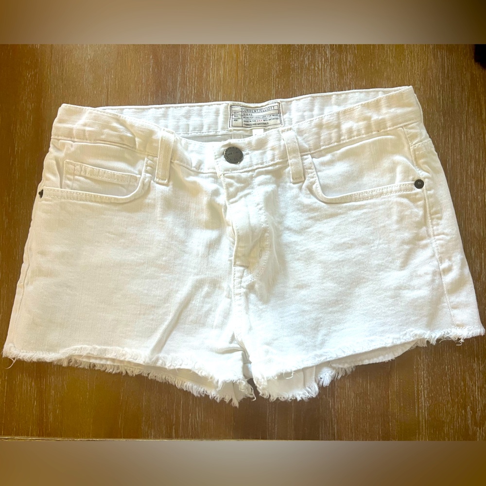 Current Elliot white Jean shorts , 26